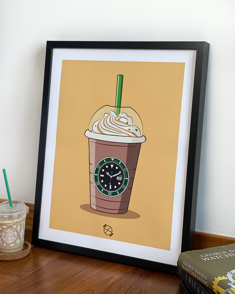 Sub - Starbucks Art Print