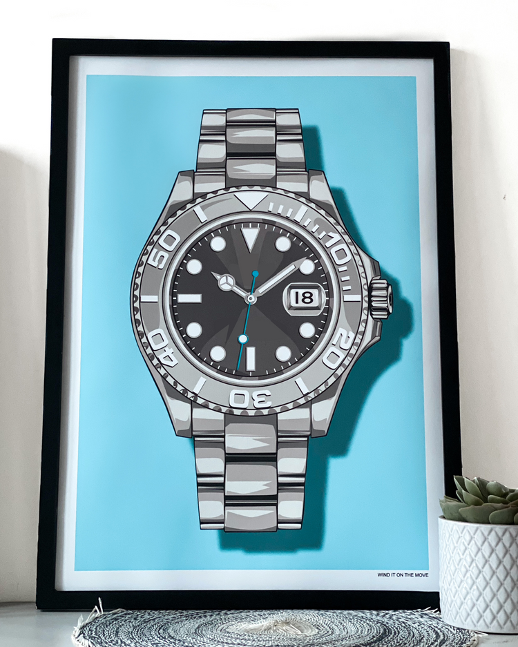 YM (Rhodium) Art Print