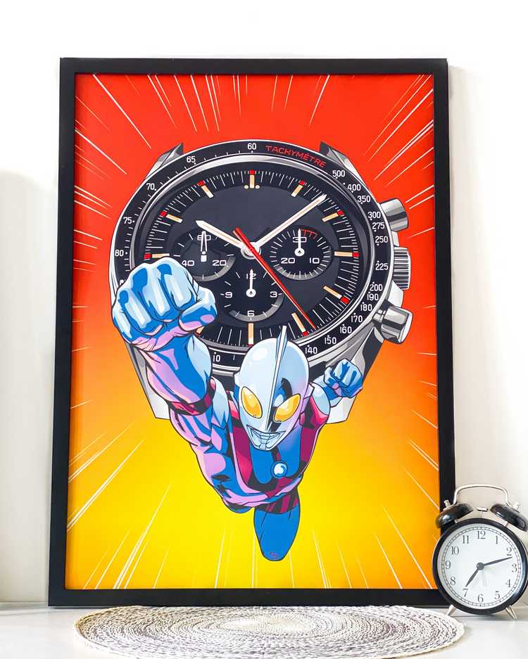 Speedy Ultraman Art Print