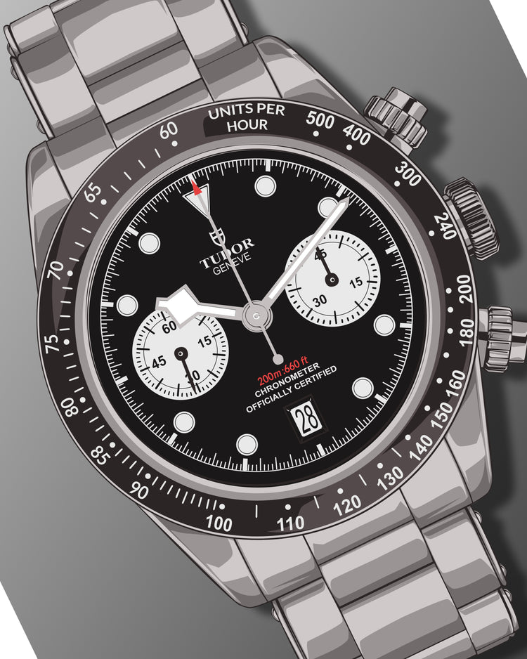 BB Chrono - Black Art Print (Digital Download)