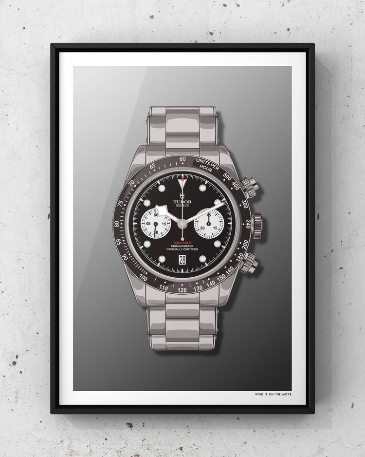 BB Chrono - Black Art Print (Digital Download)