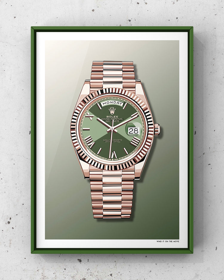 Day Date Olive Dial
