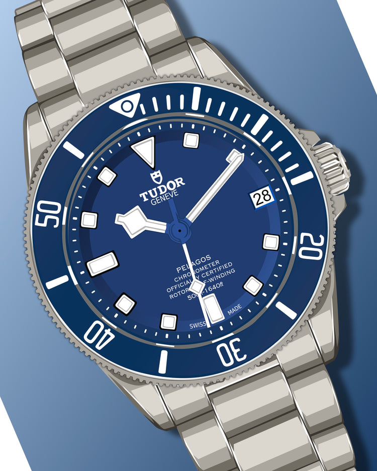 Pelag 42 Blue Art Print (Digital Download)